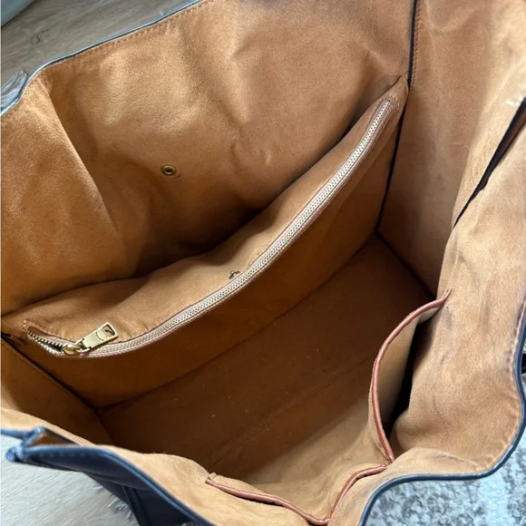 Coach Black Leather Theo Tote - Picture 7 of 9